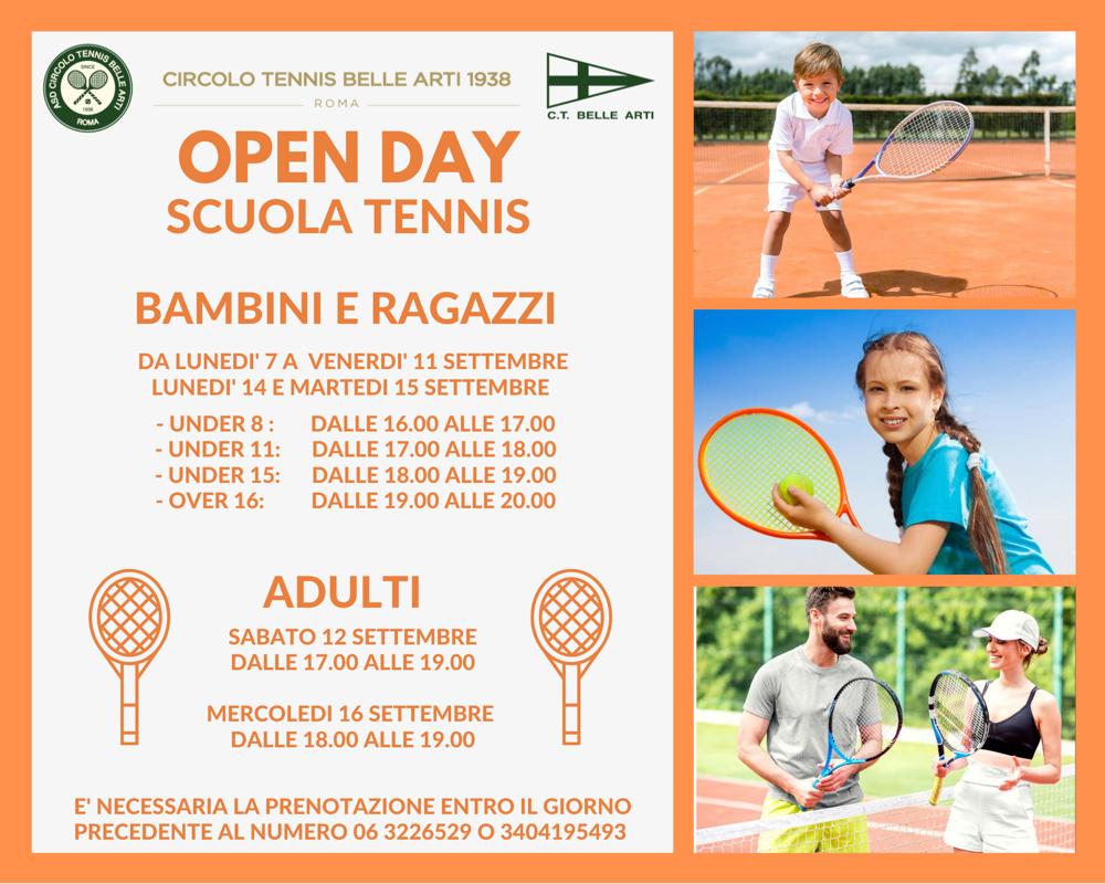 open day tennis locandina